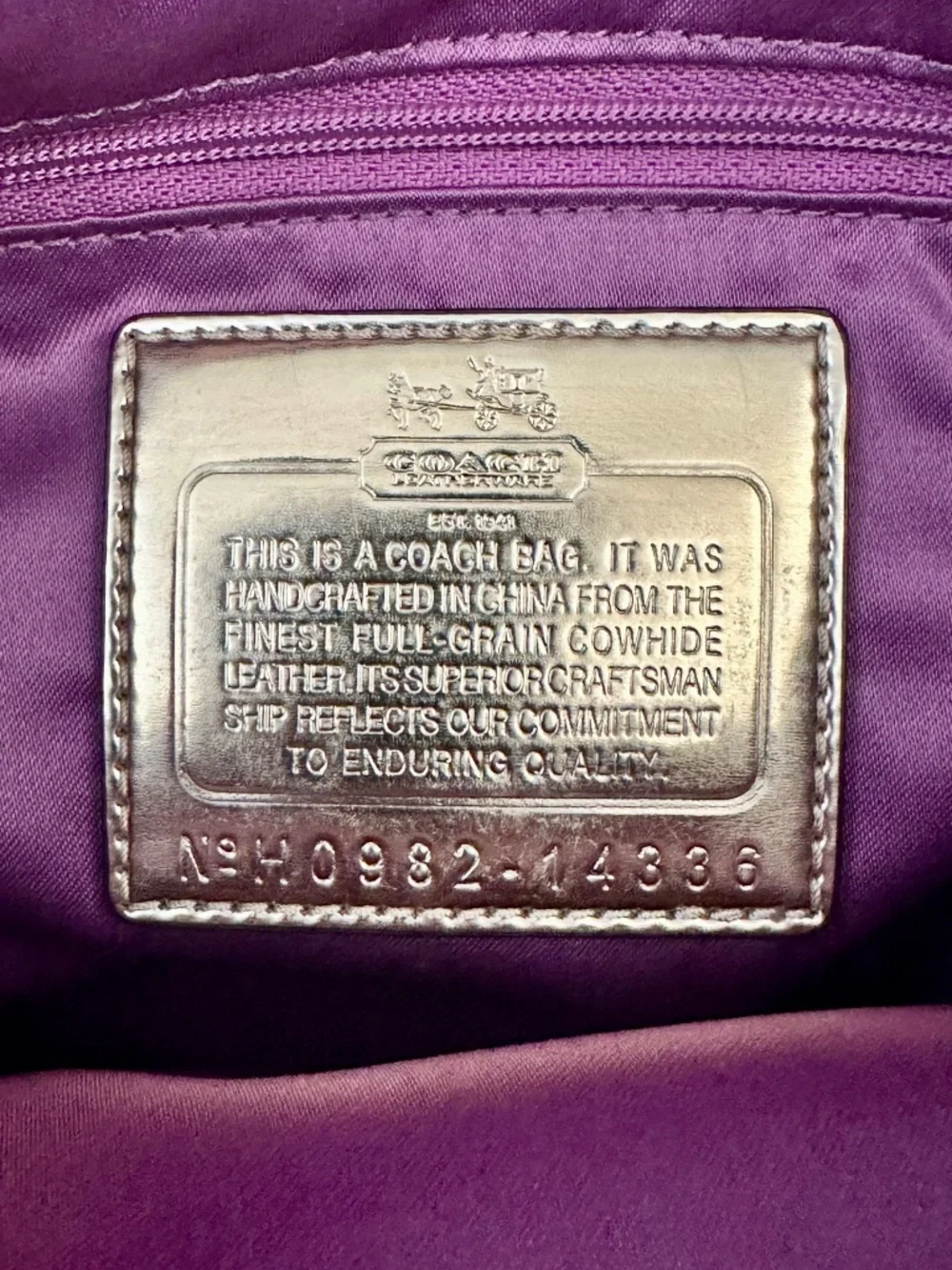 Coach Madison Maggie Hobo - Limited Plum Color